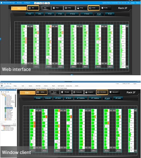 DCIM Module - Operation web interface and window client