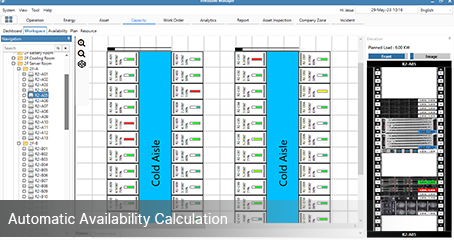 DCIM Module - Capacity Module: Austomatic availability calculation